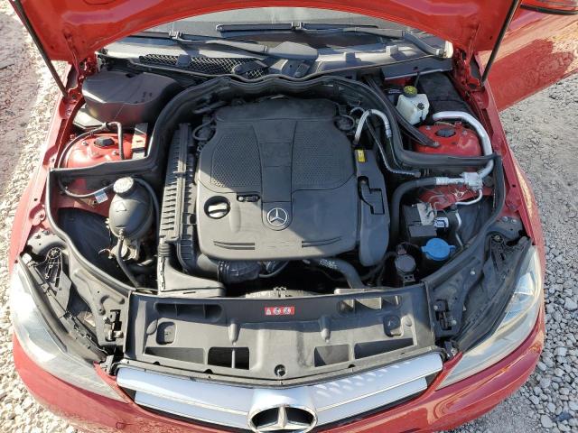 WDDGJ8JBXDG048506 - 2013 MERCEDES-BENZ C 350 4MATIC RED photo 11