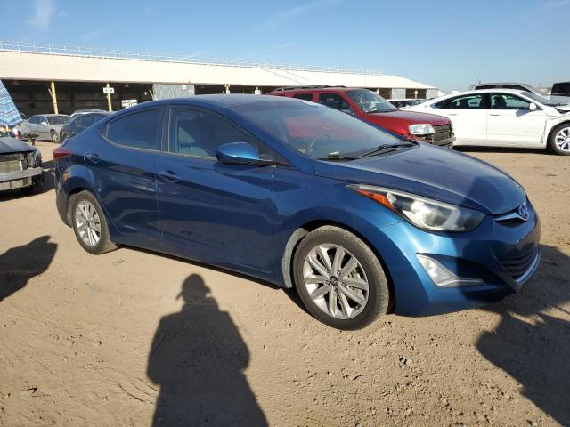 KMHDH4AE0FU382264 - 2015 HYUNDAI ELANTRA SE BLUE photo 4