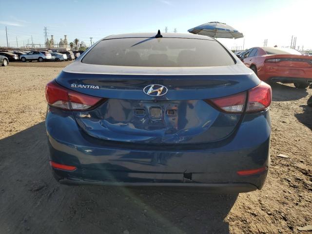 KMHDH4AE0FU382264 - 2015 HYUNDAI ELANTRA SE BLUE photo 6