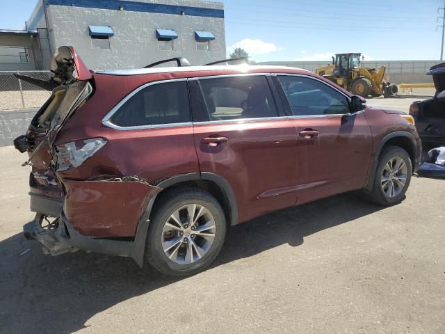 5TDJKRFH2FS177560 - 2015 TOYOTA HIGHLANDER XLE MAROON photo 3