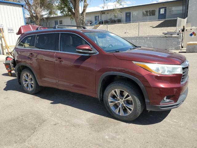 5TDJKRFH2FS177560 - 2015 TOYOTA HIGHLANDER XLE MAROON photo 4