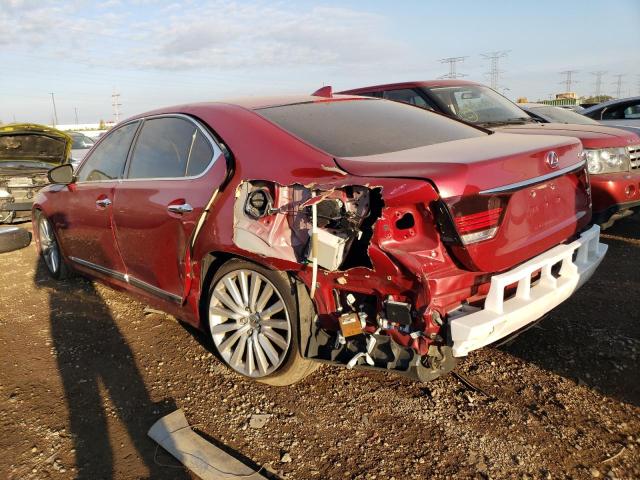 JTHDL5EF1E5006370 - 2014 LEXUS LS 460L RED photo 2