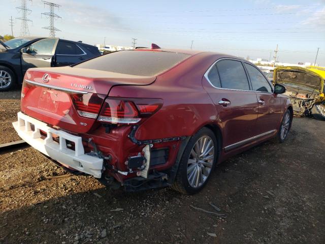 JTHDL5EF1E5006370 - 2014 LEXUS LS 460L RED photo 3