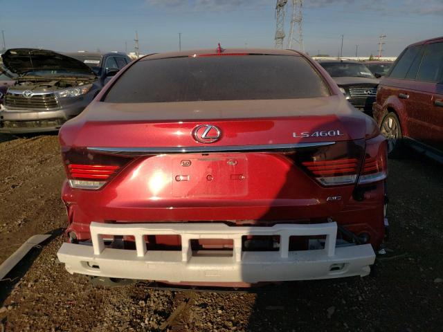 JTHDL5EF1E5006370 - 2014 LEXUS LS 460L RED photo 6