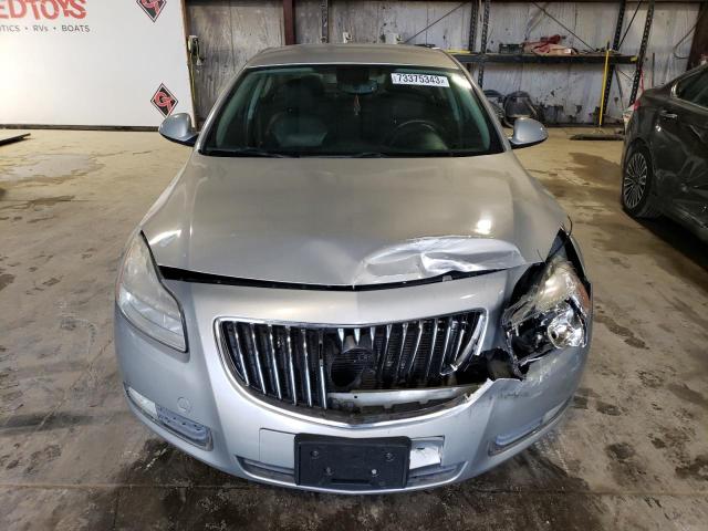 W04GN5EC8B1044433 - 2011 BUICK REGAL CXL SILVER photo 5