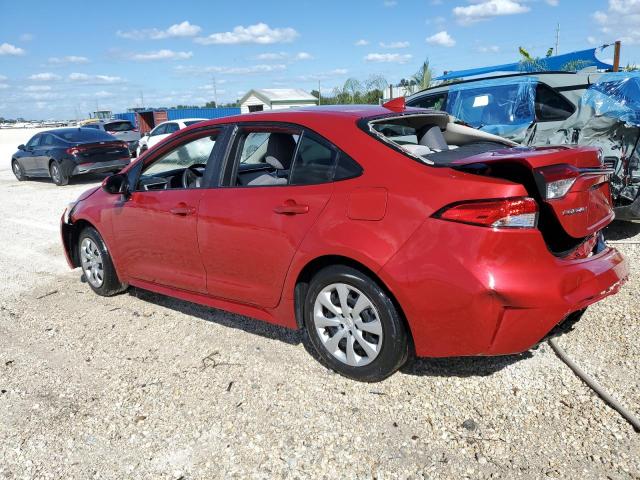 JTDEPMAE7MJ173002 - 2021 TOYOTA COROLLA LE RED photo 2