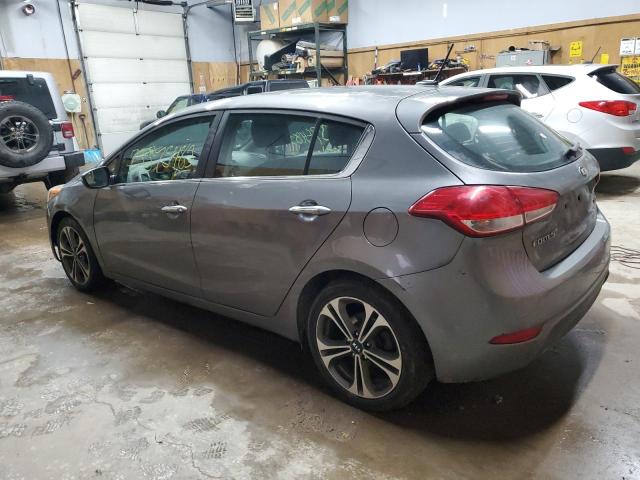 KNAFX5A83G5628331 - 2016 KIA FORTE EX GRAY photo 2