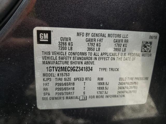 1GTV2MEC9GZ341834 - 2016 GMC SIERRA K1500 SLE BLACK photo 13