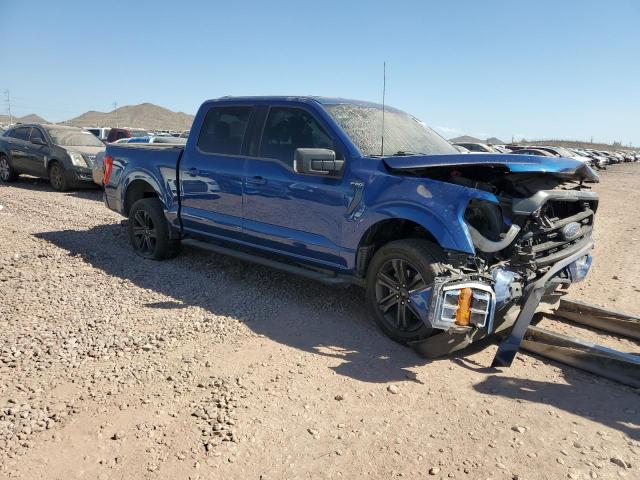 1FTEW1C85NFA50411 - 2022 FORD F150 SUPERCREW BLUE photo 4