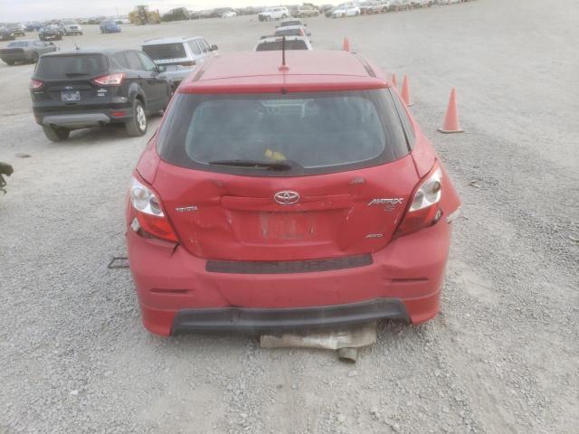 2T1LE4EE3AC017733 - 2010 TOYOTA COROLLA MA S RED photo 6