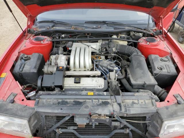 1G6VS3381LU126466 - 1990 CADILLAC ALLANTE RED photo 11