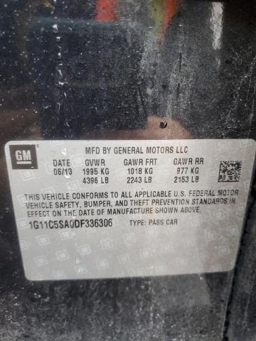 1G11C5SA0DF336306 - 2013 CHEVROLET MALIBU 1LT 黑色 照片 12