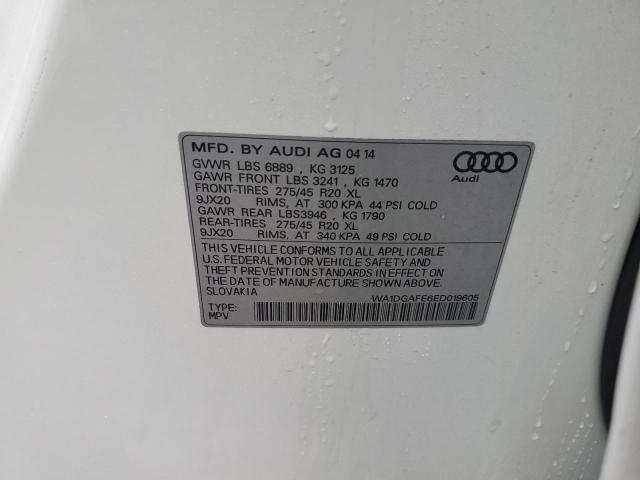 WA1DGAFE6ED019605 - 2014 AUDI Q7 PRESTIGE WHITE photo 12