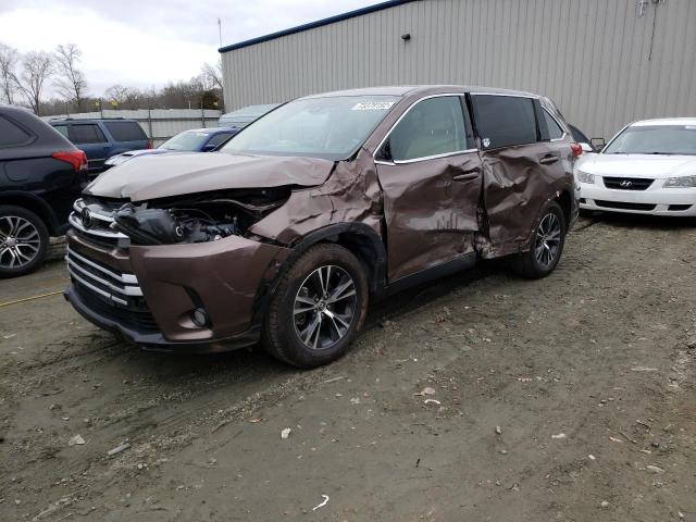 5TDZZRFH6KS352482 - 2019 TOYOTA HIGHLANDER LE BROWN photo 1