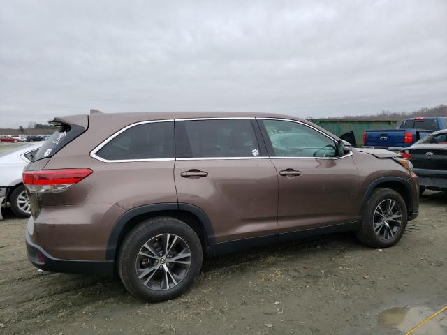 5TDZZRFH6KS352482 - 2019 TOYOTA HIGHLANDER LE BROWN photo 3