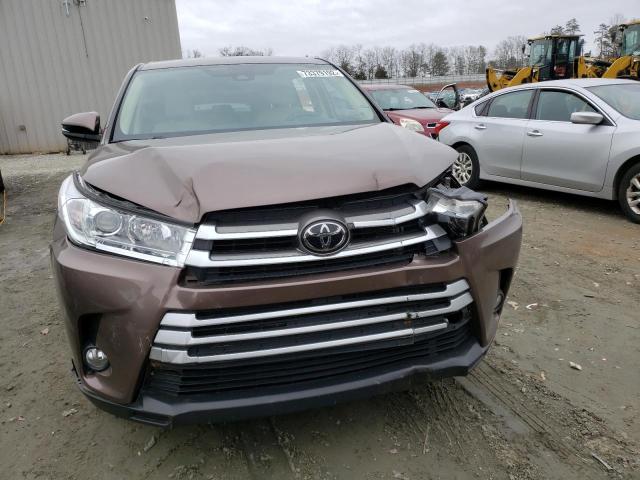 5TDZZRFH6KS352482 - 2019 TOYOTA HIGHLANDER LE BROWN photo 5