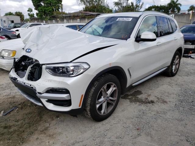 5UXTY3C08M9H97409 - 2021 BMW X3 SDRIVE30I WHITE photo 1