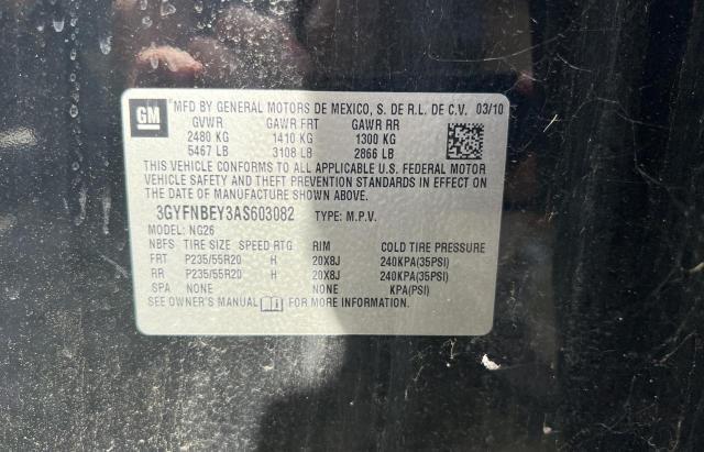 3GYFNBEY3AS603082 - 2010 CADILLAC SRX PERFORMANCE COLLECTION Noir photo 10