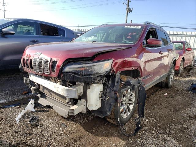 1C4PJMLB8KD319710 - 2019 JEEP CHEROKEE LATITUDE PLUS BURGUNDY photo 1