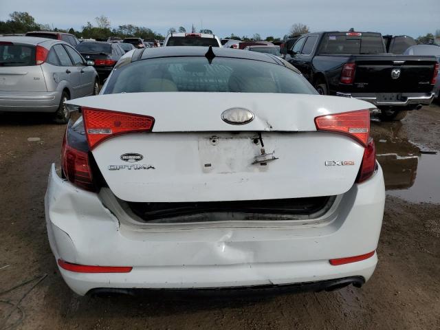 5XXGN4A70DG222965 - 2013 KIA OPTIMA EX WHITE photo 6