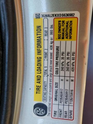 3GNAL2EKXDS636982 - 2013 CHEVROLET CAPTIVA LS 棕色 照片 12