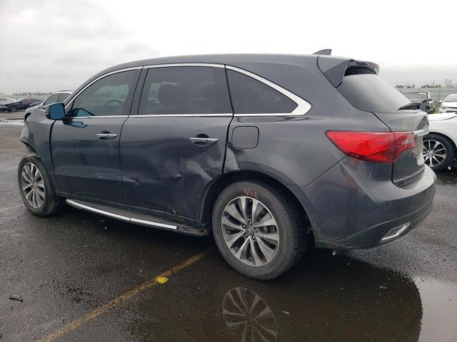 5FRYD4H46EB021397 - 2014 ACURA MDX TECHNOLOGY CHARCOAL photo 2
