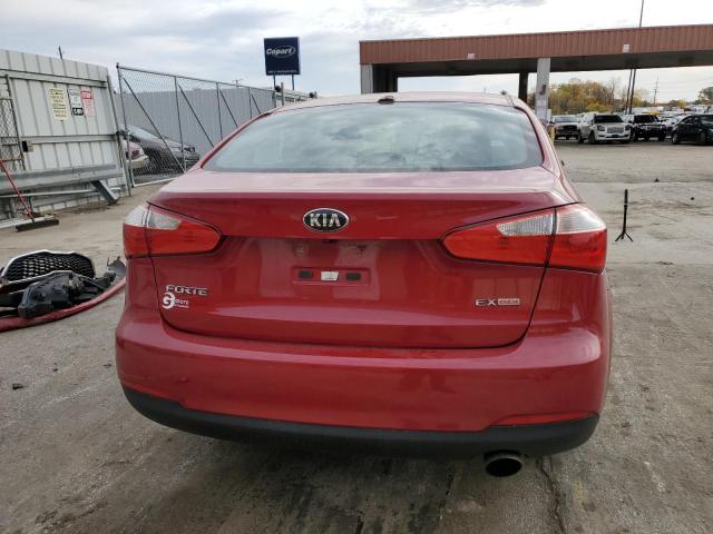 KNAFX4A80F5365160 - 2015 KIA FORTE EX RED photo 6