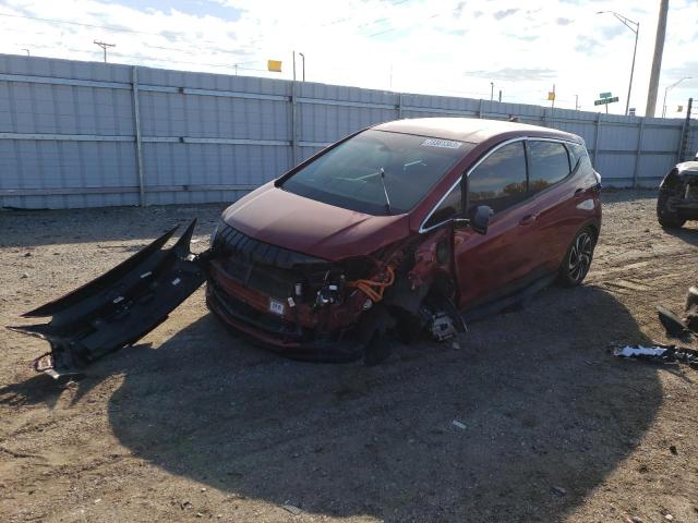 1G1FX6S02N4100292 - 2022 CHEVROLET BOLT EV 2LT RED photo 1