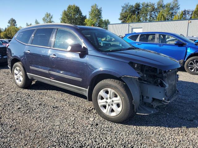 1GNKRFED1FJ338157 - 2015 CHEVROLET TRAVERSE LS BLUE photo 4