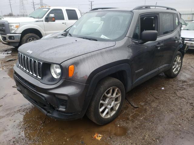 ZACNJBABXKPJ77650 - 2019 JEEP RENEGADE SPORT Մոխրագույն լուսանկար 1