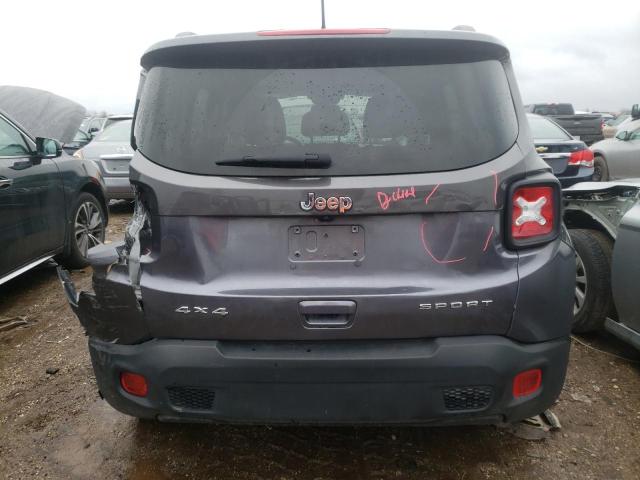 ZACNJBABXKPJ77650 - 2019 JEEP RENEGADE SPORT Մոխրագույն լուսանկար 6