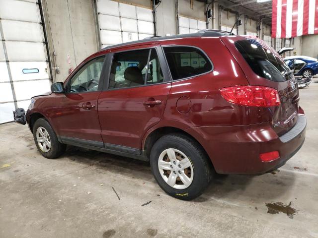 5NMSG73D49H253749 - 2009 HYUNDAI SANTA FE GLS MAROON photo 2