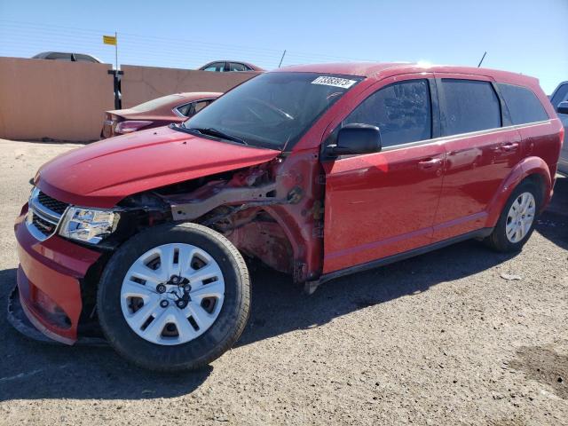 3C4PDCAB5ET303192 - 2014 DODGE JOURNEY SE RED photo 1