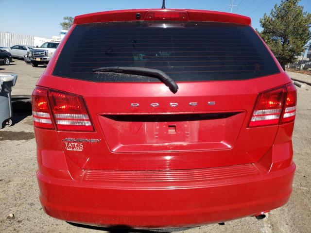 3C4PDCAB5ET303192 - 2014 DODGE JOURNEY SE RED photo 6