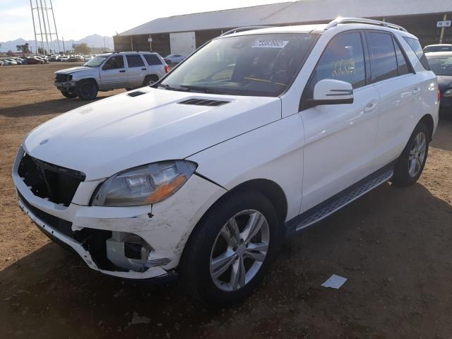 4JGDA5HB7EA310886 - 2014 MERCEDES-BENZ ML 350 4MATIC WHITE photo 1