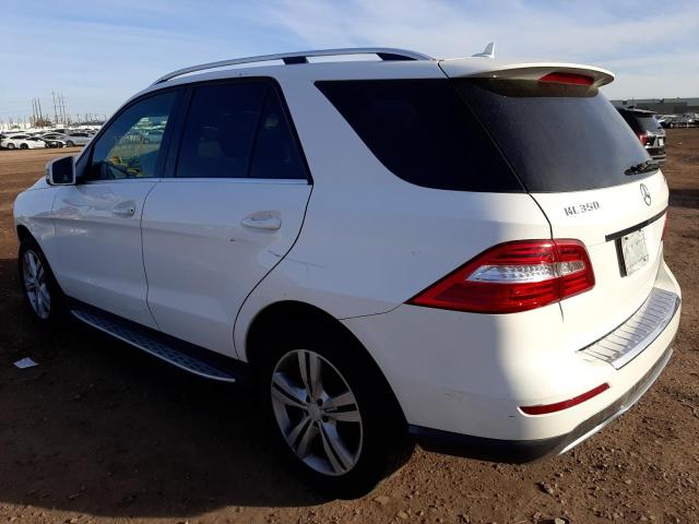 4JGDA5HB7EA310886 - 2014 MERCEDES-BENZ ML 350 4MATIC WHITE photo 2
