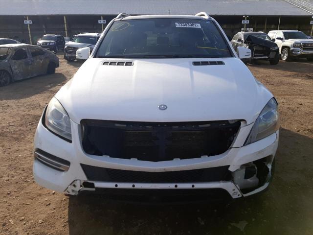 4JGDA5HB7EA310886 - 2014 MERCEDES-BENZ ML 350 4MATIC WHITE photo 5