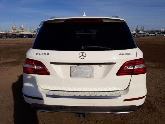 4JGDA5HB7EA310886 - 2014 MERCEDES-BENZ ML 350 4MATIC WHITE photo 6
