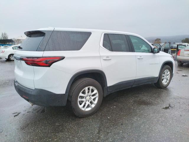 1GNERFKW0NJ106215 - 2022 CHEVROLET TRAVERSE LS WHITE photo 3