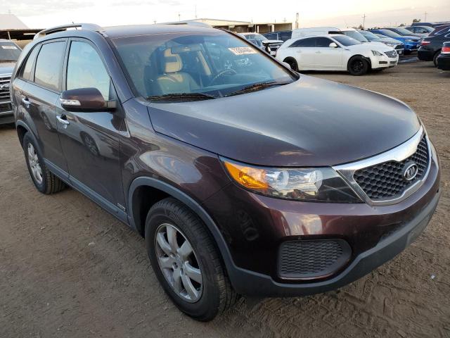 5XYKTDA24BG125751 - 2011 KIA SORENTO BASE MAROON photo 4