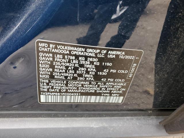 1V2FMPE81PC004331 - 2023 VOLKSWAGEN ID.4 PRO S ლურჯი ფოტო 12