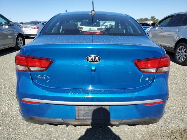 3KPA24AD7ME366171 - 2021 KIA RIO LX BLUE photo 6