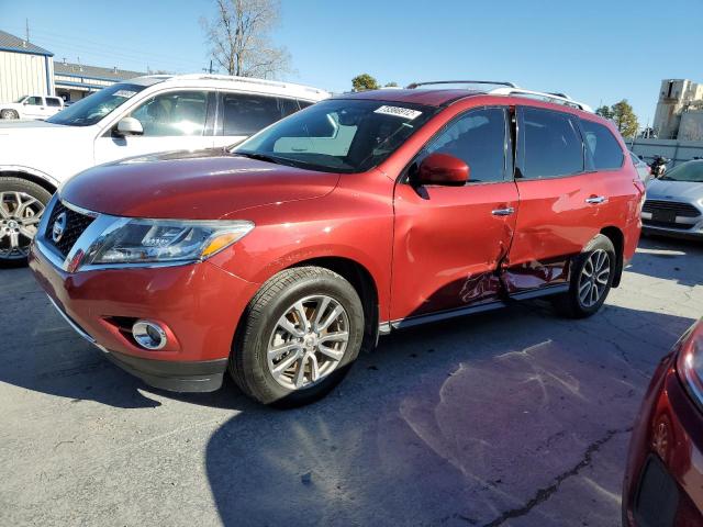 5N1AR2MN1FC703590 - 2015 NISSAN PATHFINDER S 红色 照片 1