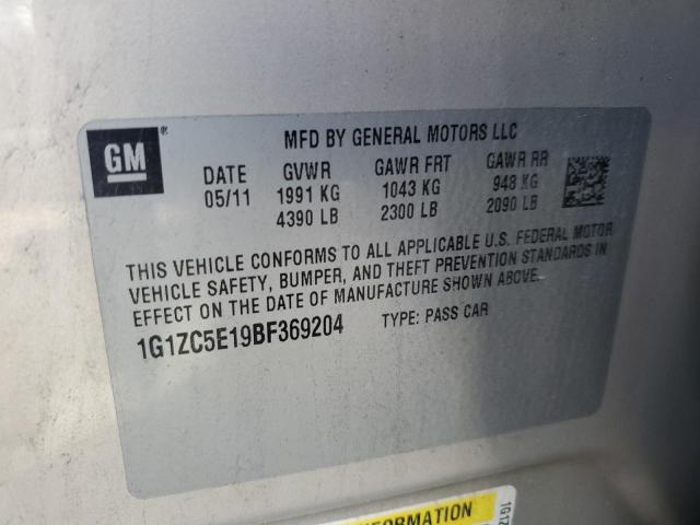 1G1ZC5E19BF369204 - 2011 CHEVROLET MALIBU LIM 1LT 金色 照片 12