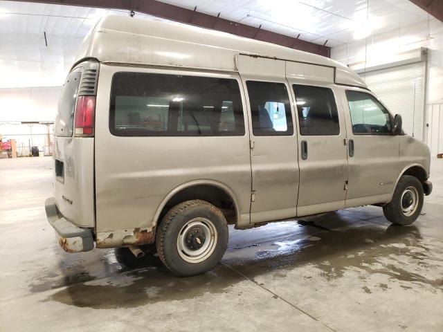 1GAGG25R221105660 - 2002 CHEVROLET EXPRESS SILVER photo 3