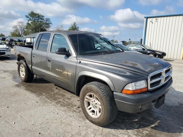 1B7HG2AN91S333999 - 2001 DODGE DAKOTA QUAD GRAY photo 4