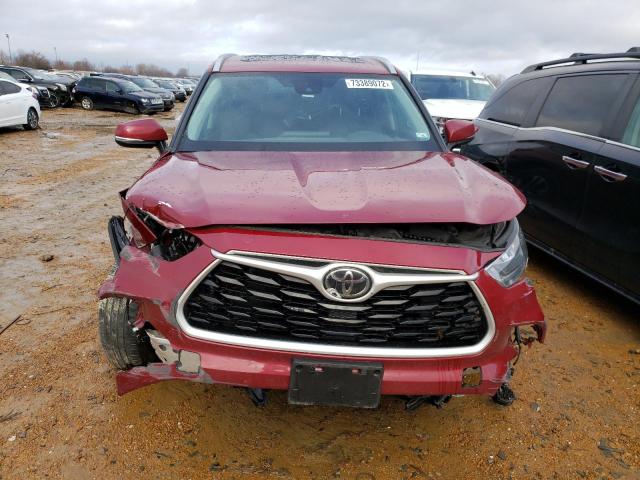 5TDGZRBH3LS519010 - 2020 TOYOTA HIGHLANDER XLE მუქწითელი ფოტო 5