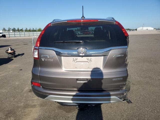 5J6RM4H92FL061583 - 2015 HONDA CR-V TOURING GRAY photo 6