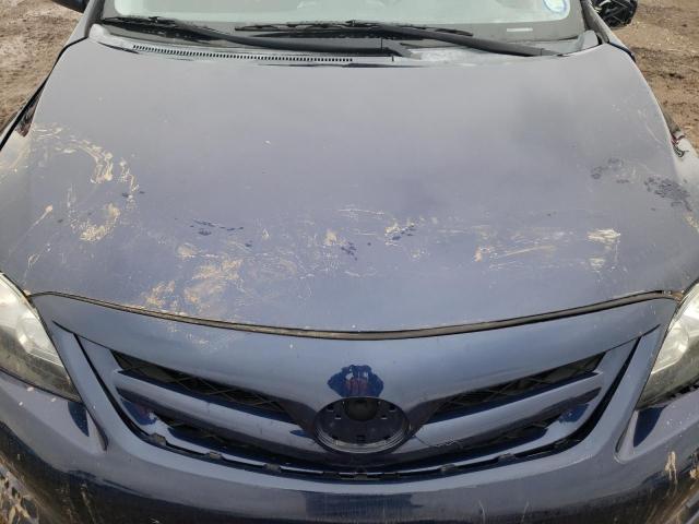 2T1BU4EE4DC102678 - 2013 TOYOTA COROLLA BASE BLUE photo 11
