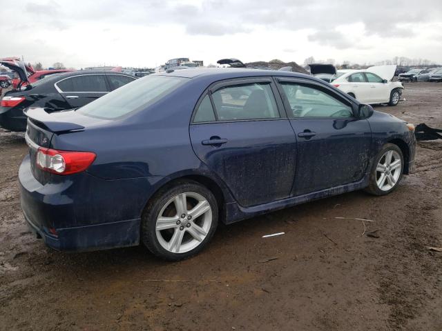 2T1BU4EE4DC102678 - 2013 TOYOTA COROLLA BASE BLUE photo 3